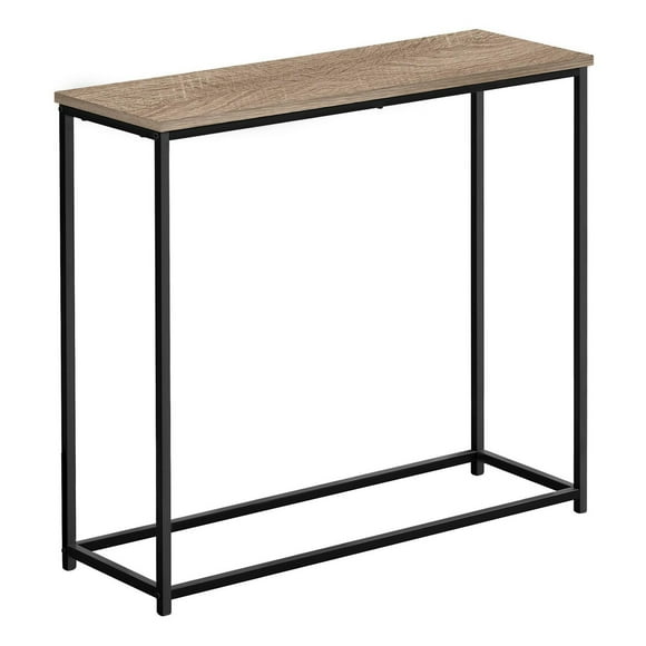 Monarch Specialties Accent Table, Console, Entryway, Narrow, Sofa, Living Room, Bedroom, Metal, Laminate, Brown, Black, Contemporary, Modern
