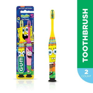 GUM® SpongeBob® Toothbrush, Ultra Soft Bristles, 6+