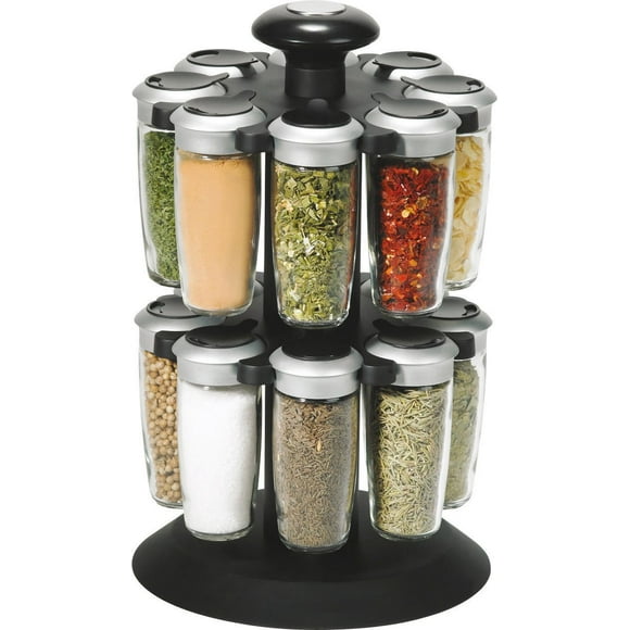 Trudeau Maison Axia 16-Bottle Spice Carousel, 16-bottle Spice Carousel