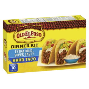 Old El Paso Extra Mild, Super Tasty Hard Taco Dinner Kit, 330 g