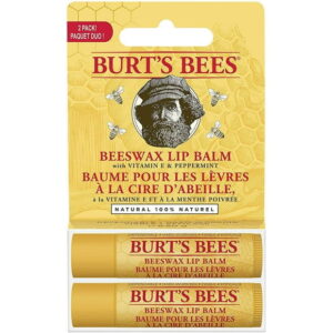 Burt's Bees 100% Natural Moisturizing Lip Balm, Original Beeswax with Vitamin E and Peppermint Oil -, 2 Pack