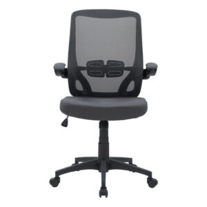 CorLiving Riley Ergonomic Mesh Back Adjustable Height Office Chair with Padded Seat - Office Desk Chair/Computer Chair, Comfortable Home Office Chairs with Lumbar Support
