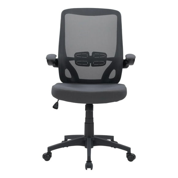 CorLiving Riley Ergonomic Mesh Back Adjustable Height Office Chair with Padded Seat - Office Desk Chair/Computer Chair, Comfortable Home Office Chairs with Lumbar Support