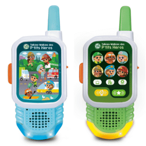 LeapFrog® Clever Heroes Walkie-Talkies with 1,000-Foot Range - French Version, 3+ Yrs, LF HERO TALKIES FR