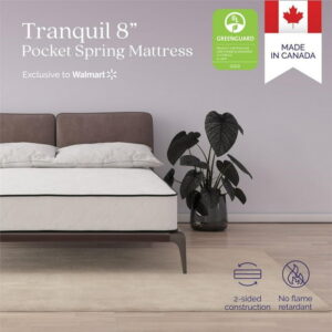 Signature Sleep Tranquil 8 Pocket Spring Mattress, Queen, Mattress