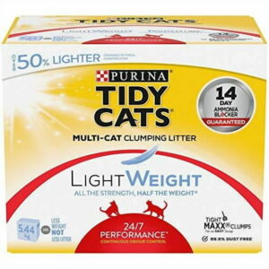 Tidy Cats LightWeight 24/7 Performance Multi-Cat, Clumping Cat Litter 5.44 kg, 5.44 kg