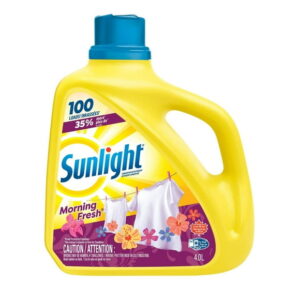 Sunlight Morning Fresh Concentrated Liquid Laundry Detergent, 4.0 Litres, 100 Washloads, 1 Bottle, 4.0 Litres