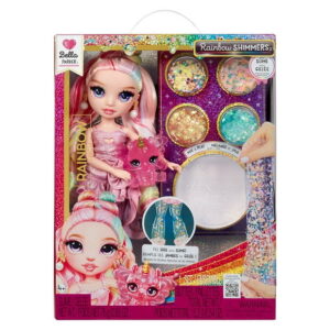 Rainbow High Rainbow Shimmers with Slime  Bella, Pink 11, Create a Rainbow Fashion Doll, Slime Kit, Kids Gift 4+, RAINBOW SLIME