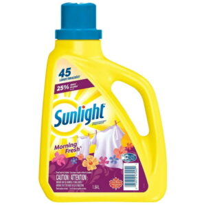 Sunlight Morning Fresh, Concentrated Liquid Laundry Detergent, 1.84 Litres, 45 Washloads, 1 Bottle, 1.84 Litres
