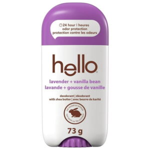 hello Lavender Vanilla Aluminum Free Deodorant for Women, 73 g Stick, 73 g Stick