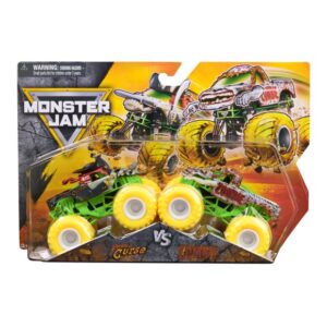 Monster Jam, Official Pirate's Curse Vs. Zombie Die-Cast Monster Trucks, 1:64 Scale, Kids Toys for Boys Ages 3 and up