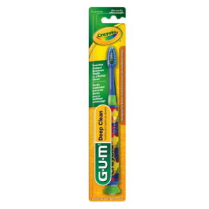 GUM® CRAYOLA Kids' Deep Clean Toothbrush, Soft Bristles, 5+