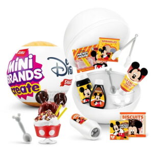 Mini Brands Create Disney Snacks Series 1 Capsule by ZURU, Licensed Mini Collectibles, Mystery Blind Packaging, DIY, Crafts, Resin Play, Novelty, Replica Food, NOT Edible, Collectors, 8+, Mini Brands Create Disney Snacks Series 1 Capsule by ZURU