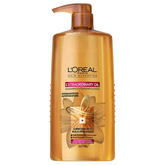 L'Oreal Paris Extraordinary Oil Shampoo, for Dry Hair, With 6 Precious Oils, 828 ml