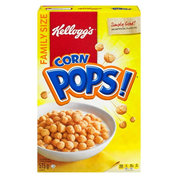 Kelloggs Corn Pops Cereal, Family Size, 515g, 515g