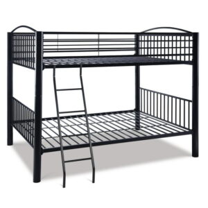 Conrad Full over Full Metal Bunkbed, Black