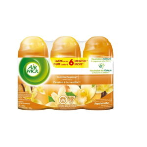 Air Wick Freshmatic Air Freshener, Automatic Spray Refills, Vanilla Passion, 3 Refills, Pack of 3 Refills