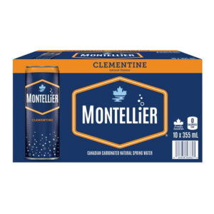 Montellier Clementine Natural Spring Water 10 x 355 mL, Cans, 10 x 355 mL