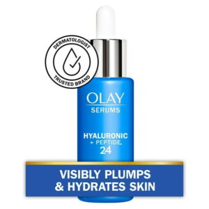 Olay Hyaluronic + Peptide 24 Serum, Fragrance-Free, 40ML