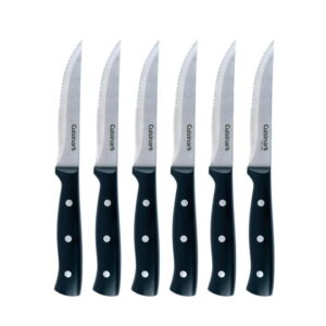Cuisinart 6-Piece Triple Rivet Steack Knife Set, High Carbon Stainless Steel, 6-Piece