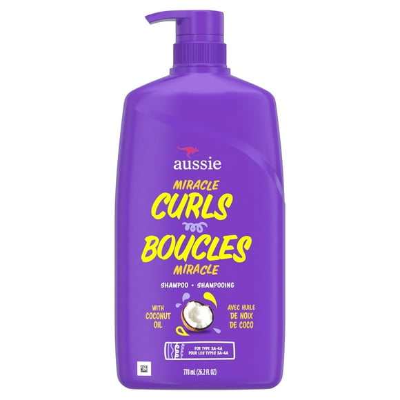 Aussie Miracle Curls with Coconut & Jojoba Oil, Paraben Free Shampoo, 778ML