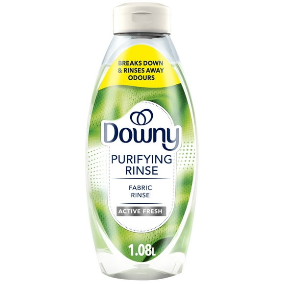 Downy Rinse & Refresh Laundry Odour Remover and Fabric Softener, Active Fresh, Safe On All Fabrics, HE Compatible, 1.09L