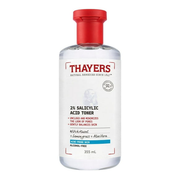 Thayers 2% SA Salicylic Acid Toner, Alcohol Free for Acne Prone Skin