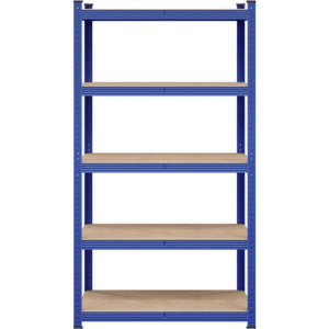 Fullfurnique 71" Height Metal Storage Rack with Adjustable Shelves, Blue