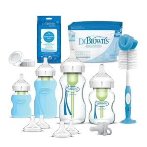 Dr. Browns Natural Flow® Anti-Colic Options+ Wide-Neck Glass Bottle Starter Set