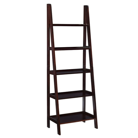 Aurora Ladder Bookshelf, Espresso