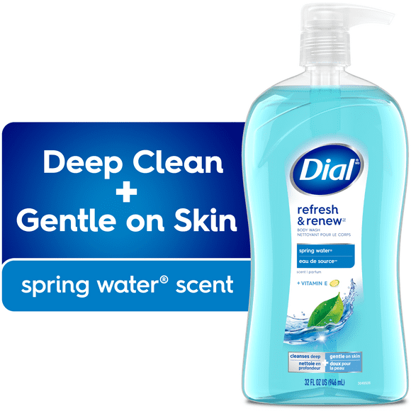 Dial Refreshing Body Wash, Spring Water, 946mL, 1 bottle, 946ml