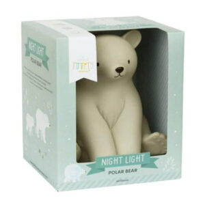A Little Lovely Company - Nightlight Polar Bear - Wireless and Playful - Soft Glow for a Sense of Safety - Cordless and Portable - Perfect for Kids' Rooms