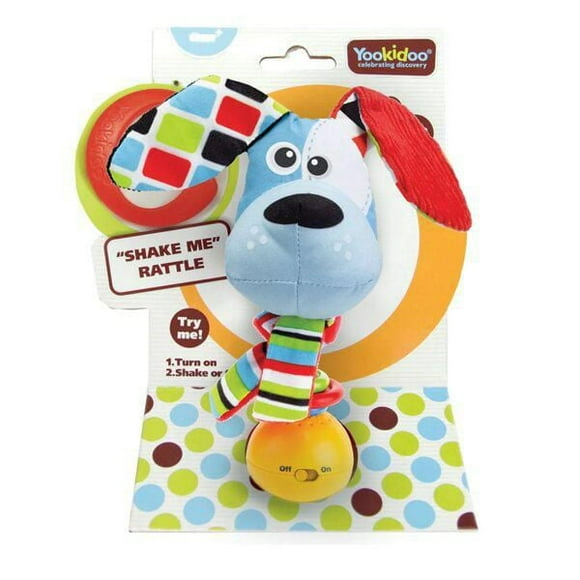 Yookidoo "Shake Me" Rattle Dog. electronic animal rattle (battery included)