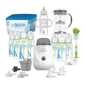 Dr. Browns Natural Flow® Anti-Colic Options+ All-In-One Gift Set, 4 - 8oz and 3 - 4oz bottles