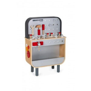 Janod - Brico'Kids - Reverso Workbench - 34 Wooden Accessories - Motor Skills Development Toy - Early-Learning - Creative and Imaginative - For Toddlers - From 3 Years + - Multilingual - J06476.
