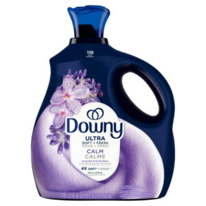 Downy Ultra Soft Plus Fresh Fabric Softener Liquid, Calm, Lavender and Vanilla Bean, Downy Fabric Softener, Laundry Softener, 2.76L