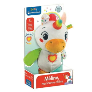 Clementoni Baby - Plush Stuffed Toy Unicorn - includes fun melodies - stimulate the multisensory development of babies - From 6 months