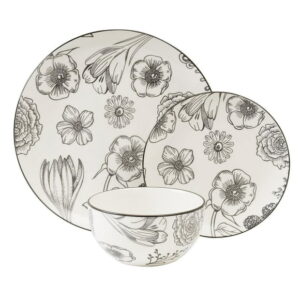 Safdie & Co. Dinnerset 12PC Porcelain Bouquet