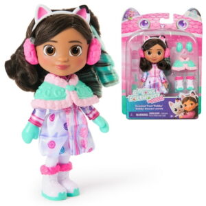 Gabby's Dollhouse: The Movie, Sweetest Treat Gabby Doll, Confection-Themed Snow Gear & Accessories,, Gabby's Dollhouse: The Movie, Sweetest Treat Gabby, 6-Inch Doll, Confection-Themed Snow Gear & Accessories, Kids Toys for Girls & Boys Ages 3 and Up