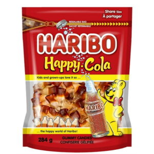 Haribo Happy Cola Gummy Candy, No Artificial Colours, Haribo Happy Cola 284g