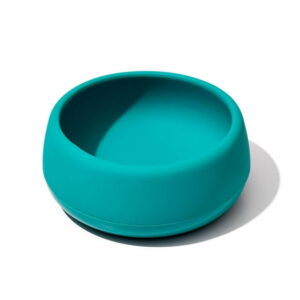 OXO Tot - Silicone Bowl - Food-Safe Silicone - Flexible - Perfect for Toddlers Learning to Feed Themselves - BPA-free - Teal