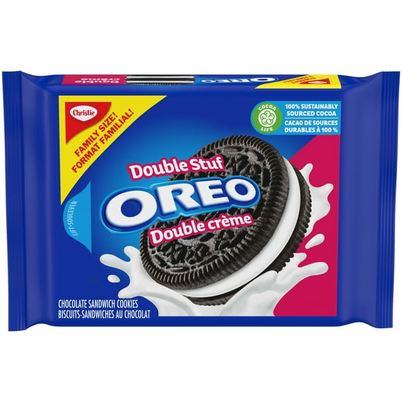 OREO Double Stuf Chocolate Sandwich Cookies, Family Size, 436 g