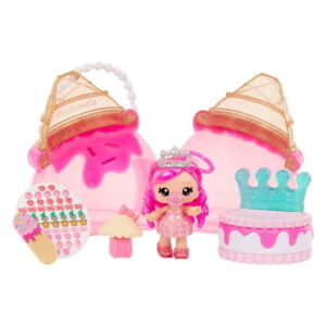 Yummiland Beauty Bag Playset + Lip Gloss Doll - Ice Cream Bag Includes exclusive Bianca Bubbglegum, Nail Polish + Nail Stickers, Manicure, Doll Playset, Cosmetic Play 4+