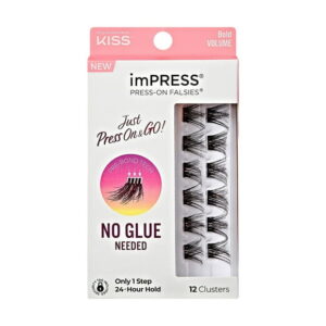 KISS imPRESS - Press-On Falsies, Just Press On&Go, Bold Volume, 12 Cluster., Just Press On&Go, Bold Volume
