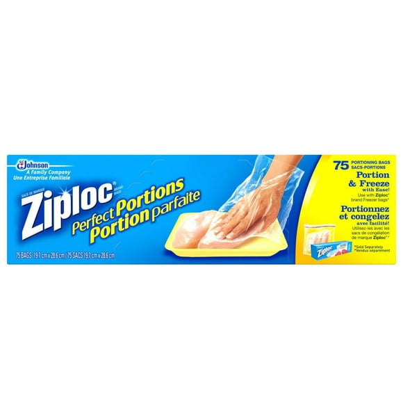 Ziploc Perfect Portions Bags, 75 Bags, 75 Bags