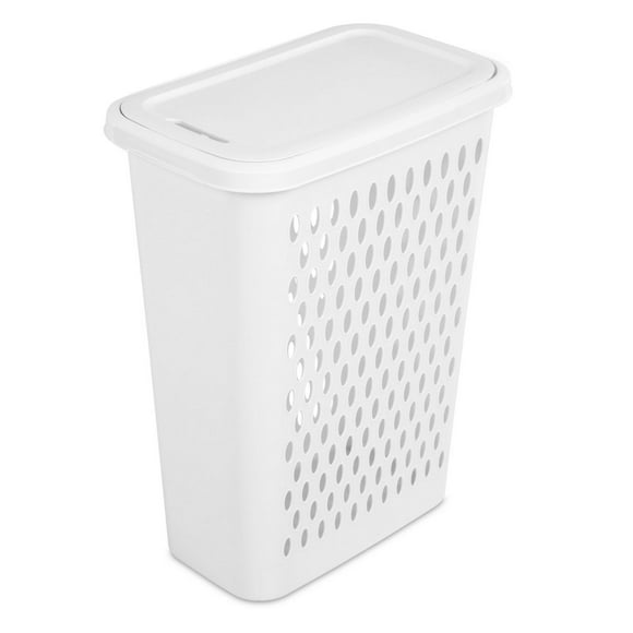 Sterilite Slim Laundry Hamper - White, Each