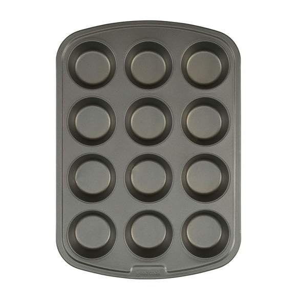 GoodCook Everyday Nonstick Steel Muffin Pan, 12 cup, Gray, GC 12 CUP MUFFIN