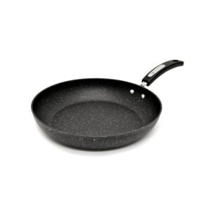 Starfrit The Rock 12" (30cm) Non-Stick Fry Pan - Durable Forged Aluminum - Oven Safe - PFOA Free - Easy to Clean - Black, Non-Stick Fry Pan
