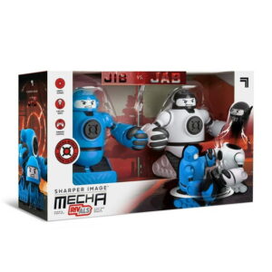Sharper Image Mecha Rivals RC Ejecting Battle Robots Blue and White, RC Ejecting Battle Robots