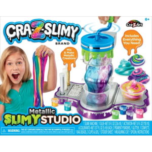 Cra-Z-Art Cra-Z-Slimy Multicolor Metallic Slime Studio, Slime Making Kit for Kids, Ages 6+. Great Holiday Gift Idea., Metallic Slime Studio